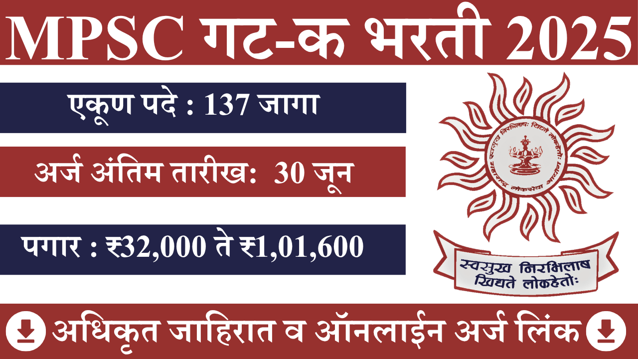 MPSC गट-क भरती 2025